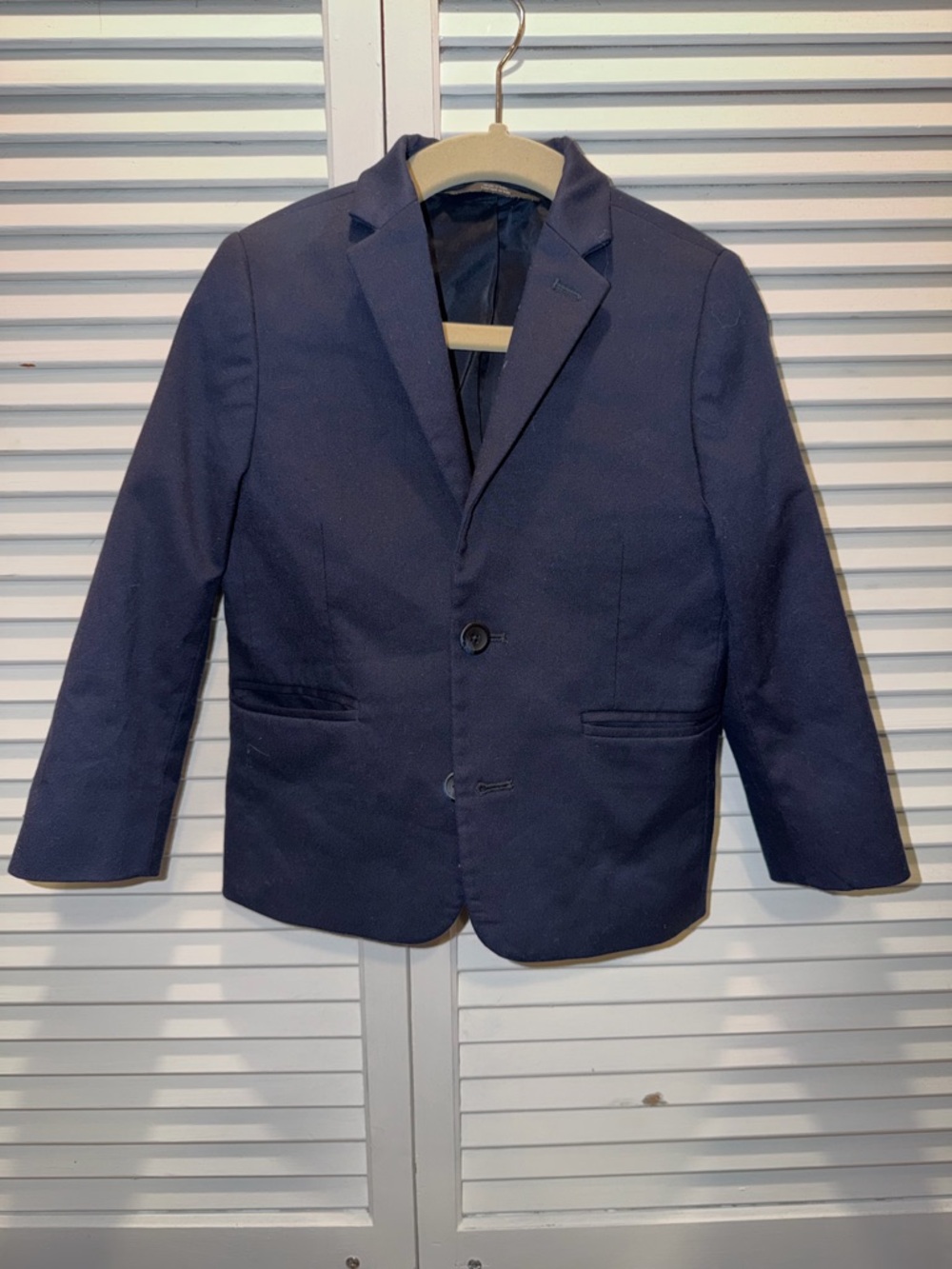 Classic Boys Size 3 Navy Suit - Blazer and Pants - Single Breasted